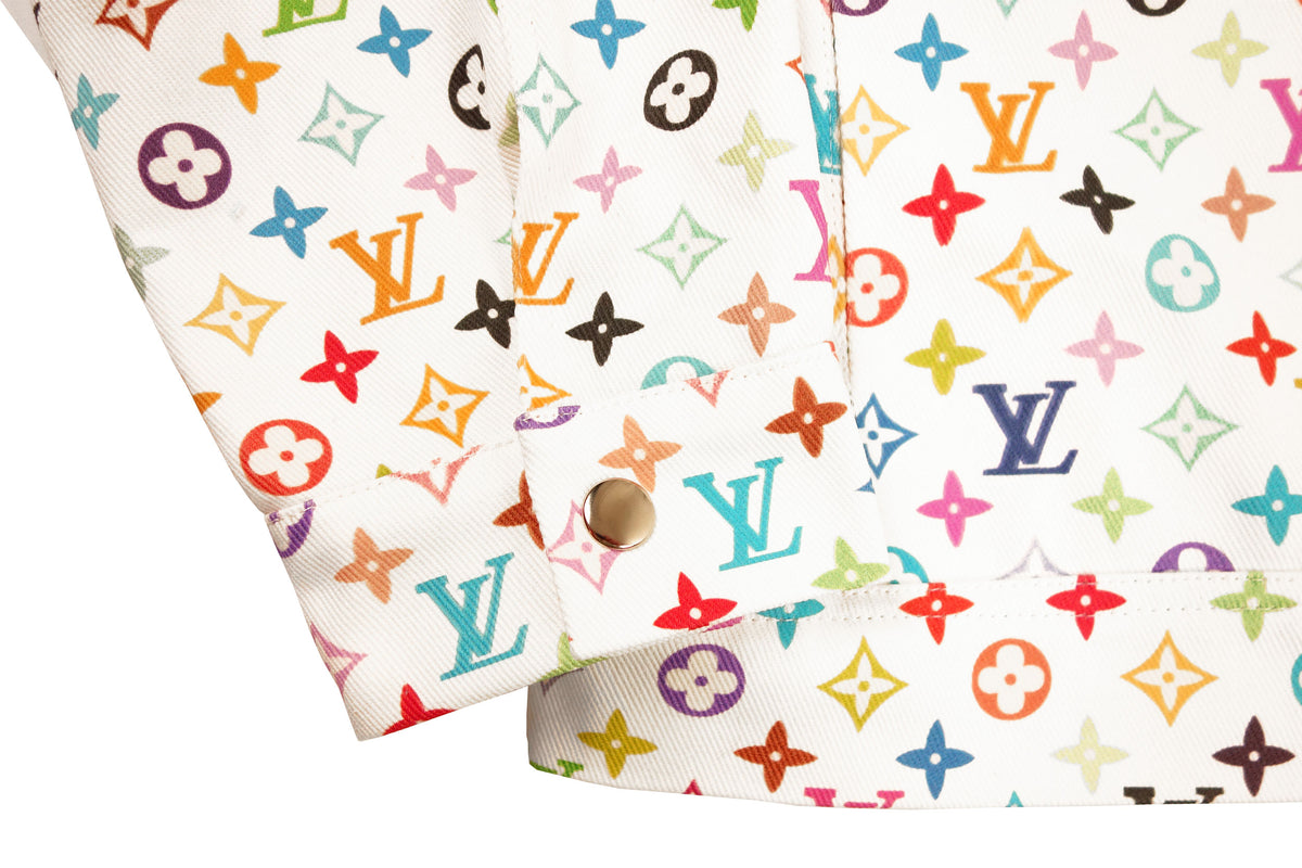 Louis Vuitton Multicolor Monogram Windbreaker # 48 S Size Men's Hoodie