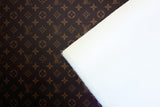 Synthetic leather with a classic LV monogram print