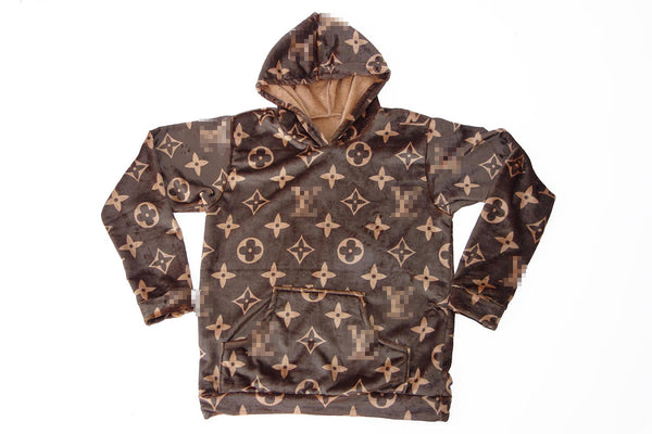 Lv store fur hoodie