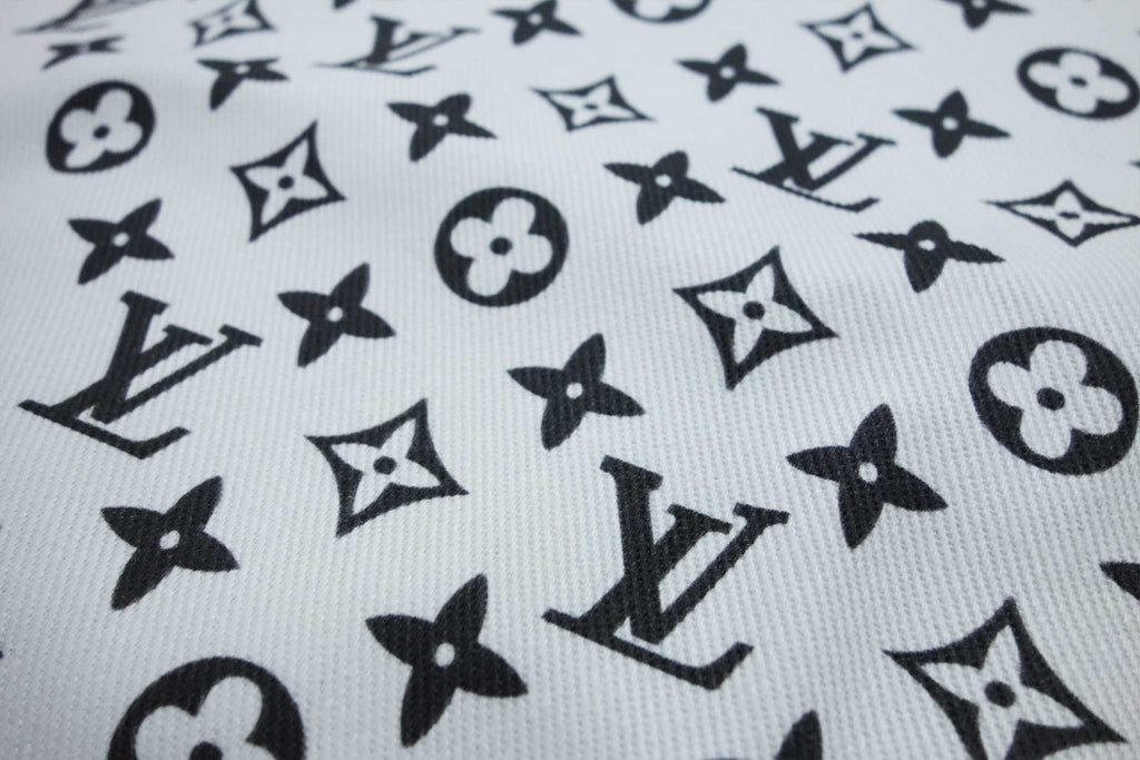 Louis Vuitton Inspired fabric by the yard Louis vuitton fabric black Lv  Inspired fabric by the yard