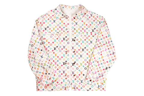 LV cosmic blossom flower print on Spandex Fabric, Stretch Jersey –  logofabrics