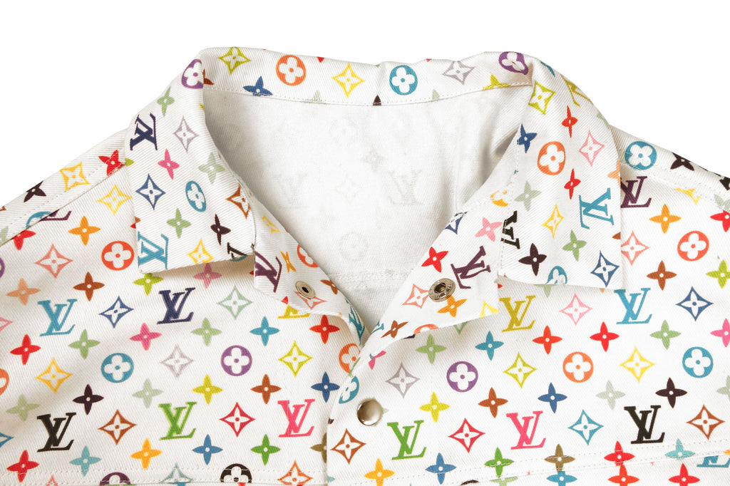 Custom multicolor LV monogram jacket – logofabrics