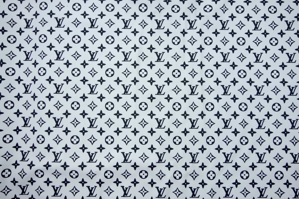 Green Louis Vuitton Leather Fabric With Big Pattern