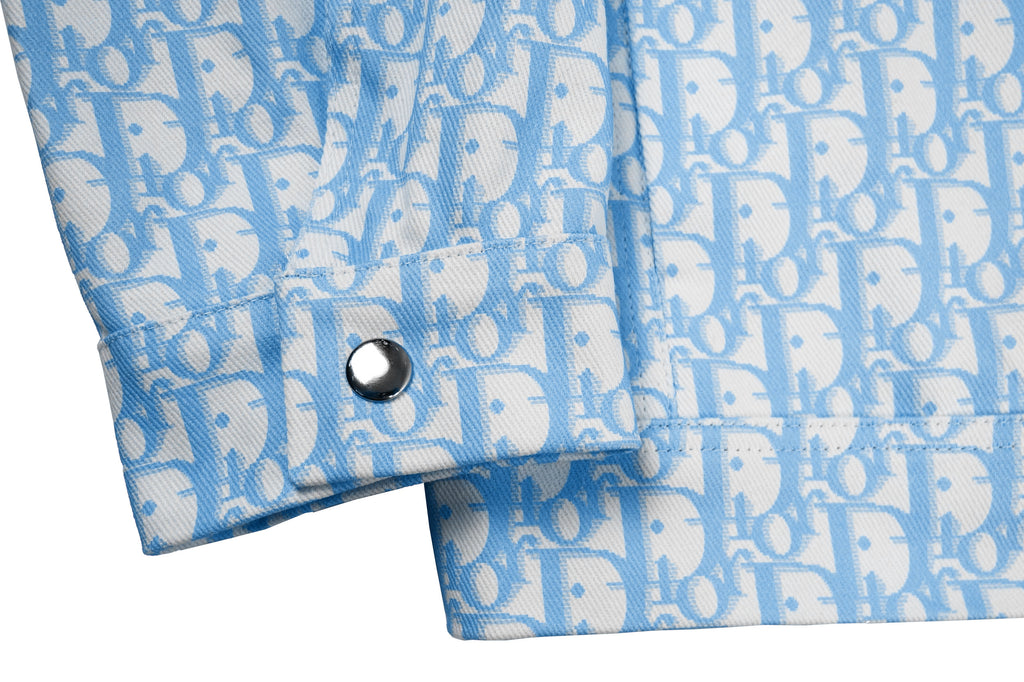 Custom blue Dior monogram jacket – logofabrics