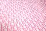 CD Monogram Inspired print on Spandex Fabric, Stretch Jersey