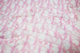 Cozy faux fur Wellsoft fabric with CD Inspired baby pink Monogram print