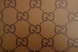 Beige leather with Brown GG monogram print