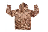 Cozy brown gucci GG logo hoodie